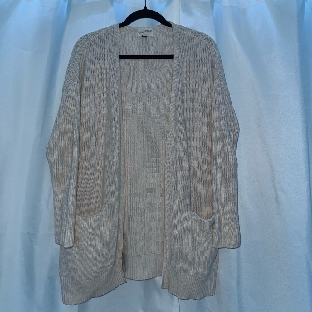 Cozy Cream Open-Front Sweater